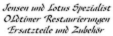 Jensen und Lotus Spezialist-Oldtimer Restaurierungen-Ersatzteile und Zubehör